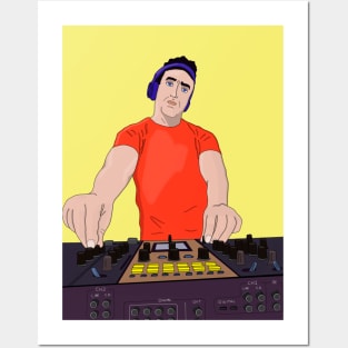 DJ Party for Music Lovers Posters and Art